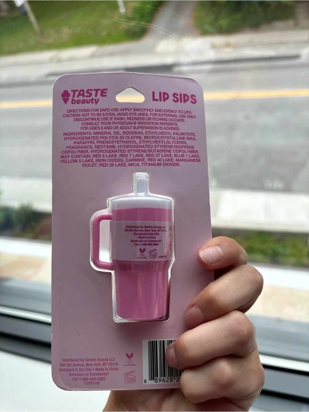 Lip Sips Flavored Lip Balm - Pink
